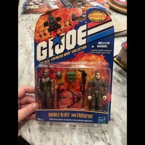 G.I. Joe Two Pack Figures Double Blast and Crossfire 2001 Collectors Edition NEW